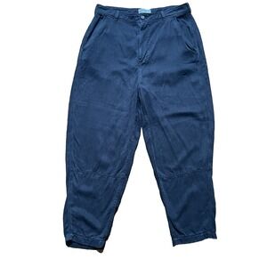 Everlane Balloon Pant Tencel Relaxed Buttersoft Loose Barrel in Washed Black, 14